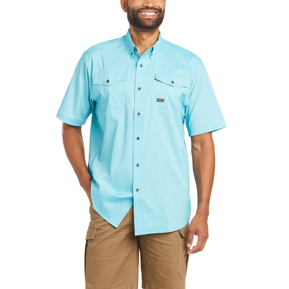 Ariat Rebar VentTEK DuraStretch Work Shirt - Carribean Heather